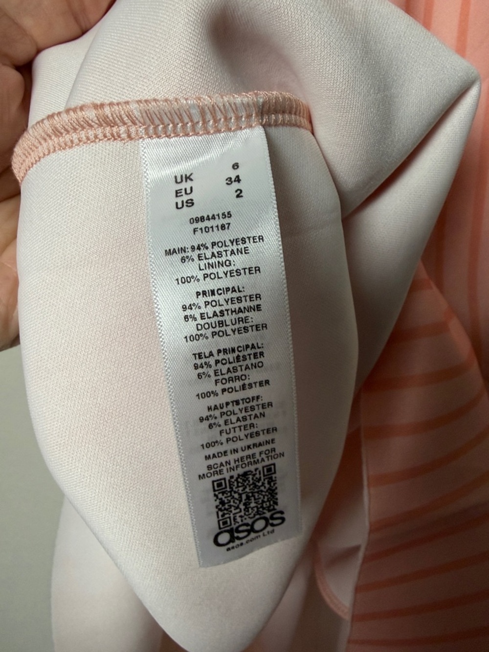 ASOS Stripe Scuba Size 2 - Picture 4 of 5